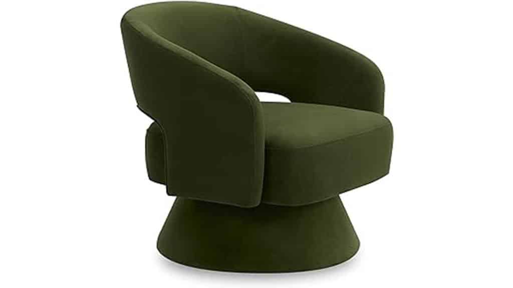 chic and cozy swivel chair