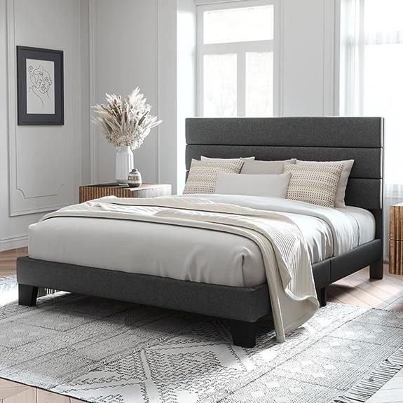 detailed review of allewie queen size platform bed frame