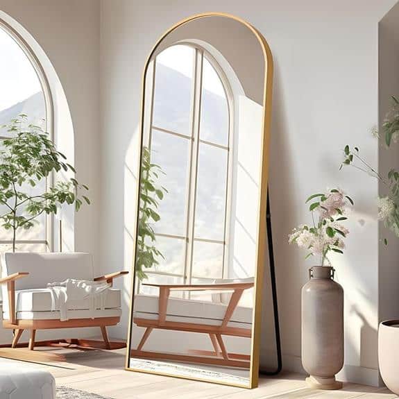 neutype arched mirror sleek and durable