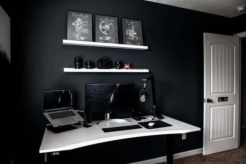 nordic inspired home office colors