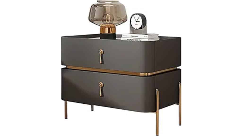 sleek and practical nightstand