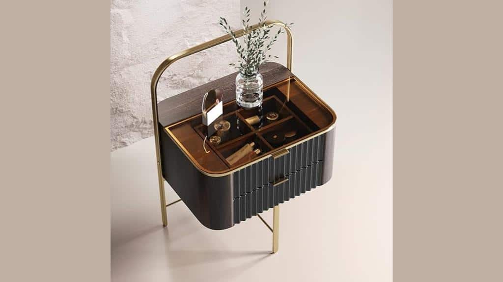 stylish and functional nightstand